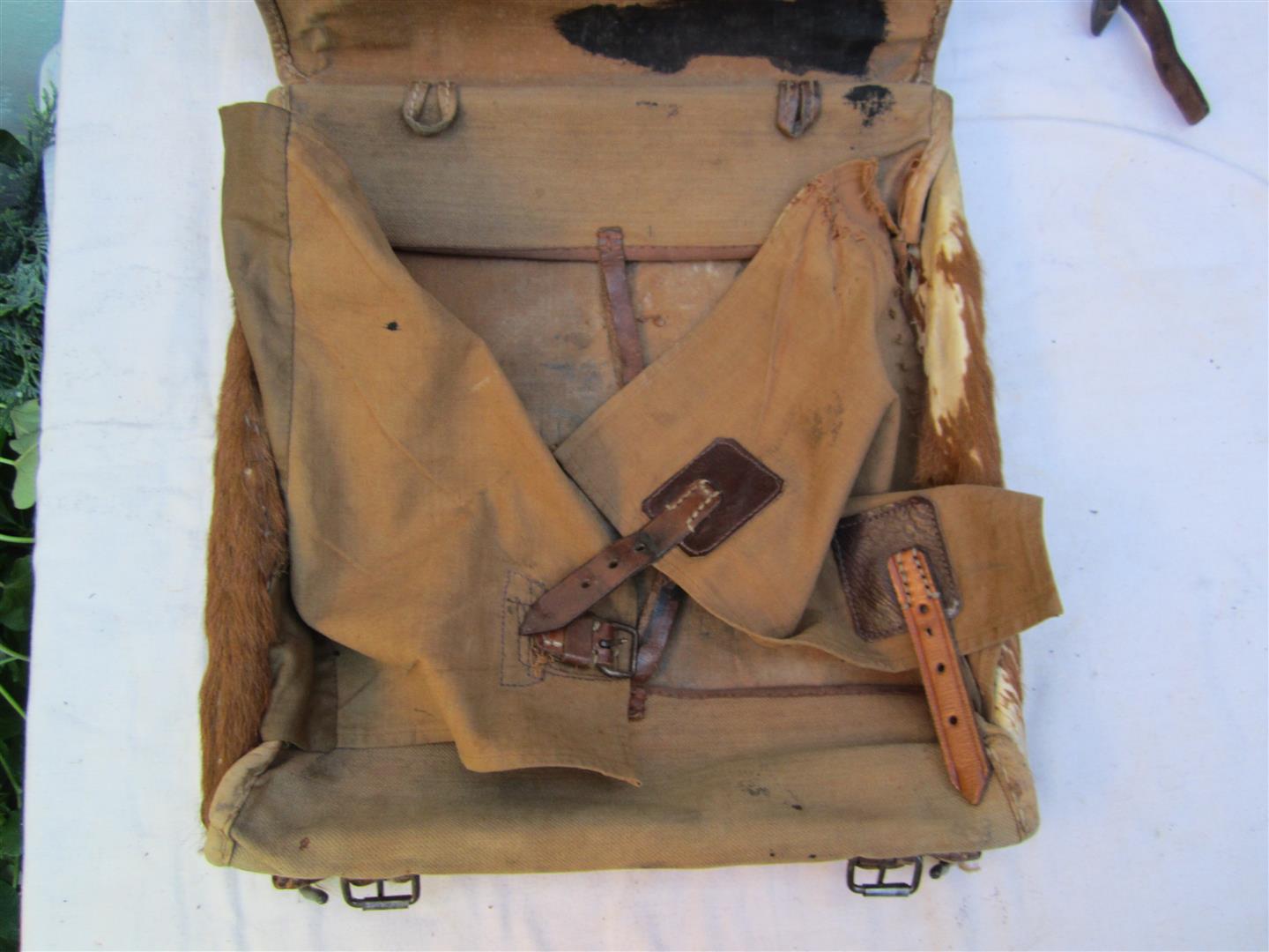 Captain Jacks Militaria - WW1 German Army Fur Back Pack - 1915
